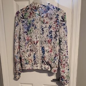 H&M Floral Print Bomber Jacket - Multicolor